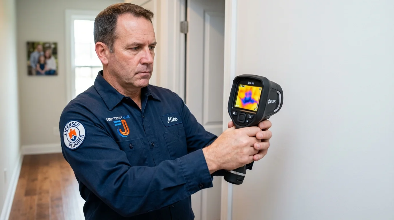 Thermal imaging leak detection by Johns Plumbing LLC in Archie